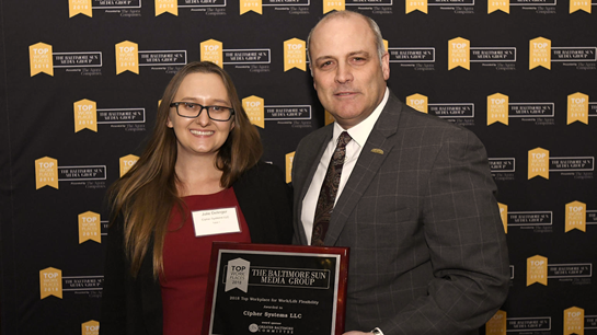 Cipher Named the 2018 Top Workplace for Work/Life Flexibility by the Baltimore Sun