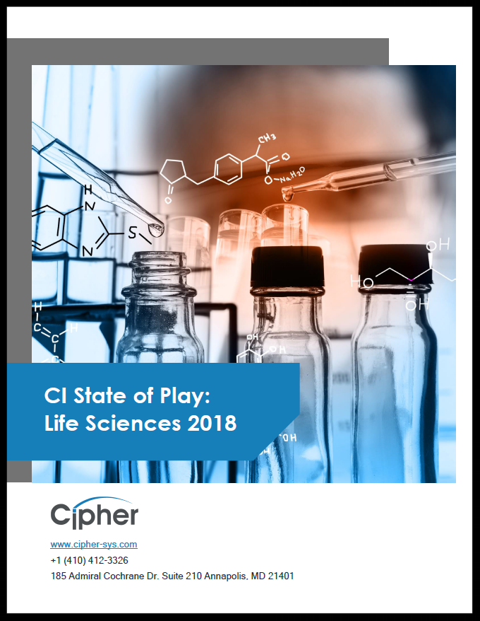 Cipher Releases First-of-its-Kind Competitive Intelligence “State of Play” Report for Life Sciences