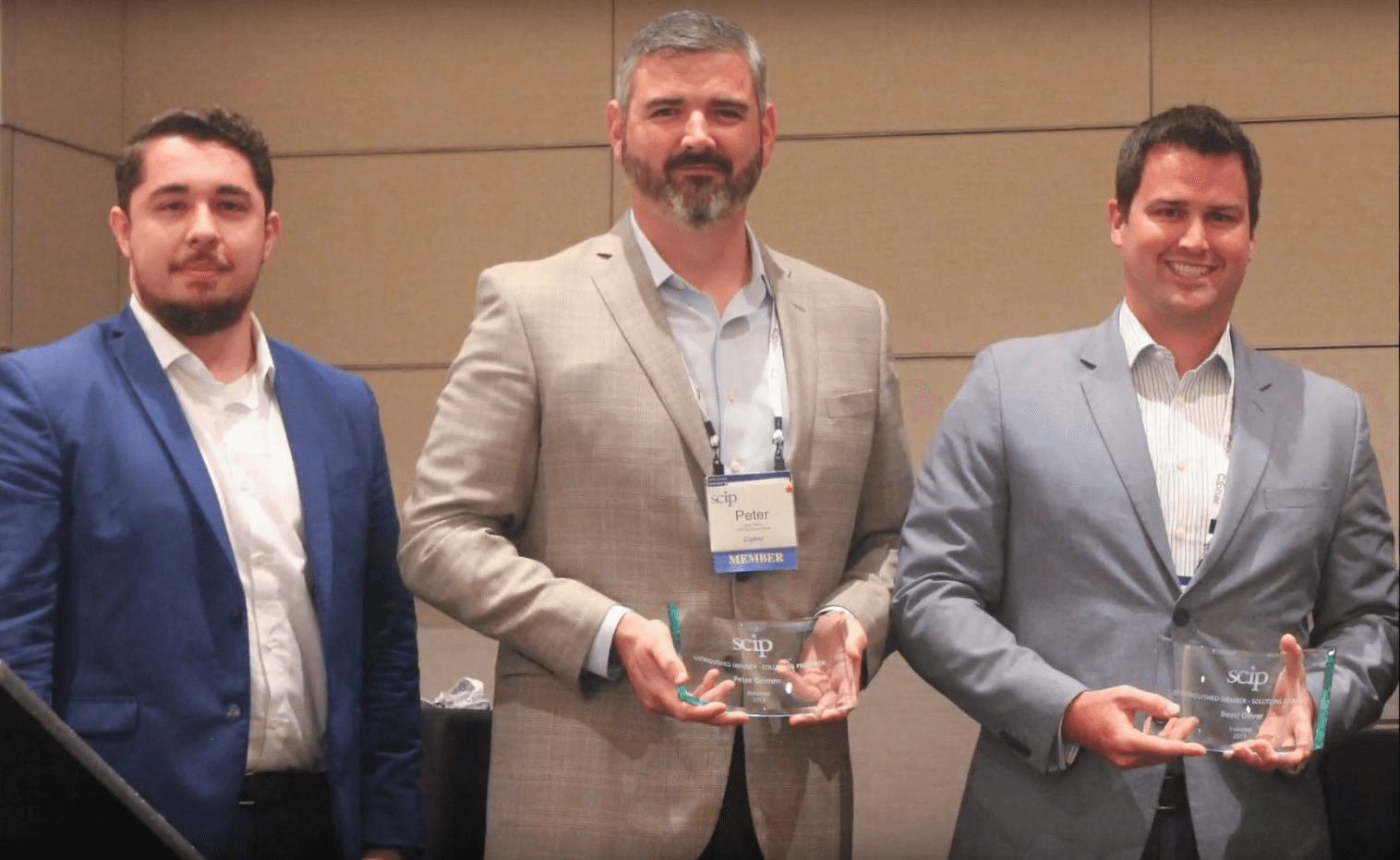 Cipher Recognized By SCIP with Distinguished Member Award