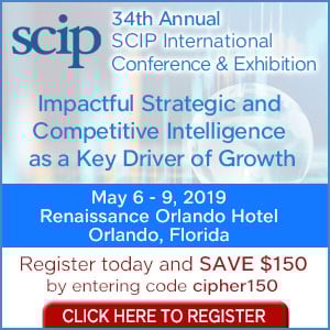 Cipher to Present for the 5th Year at SCIP Conference (May 6-9)
