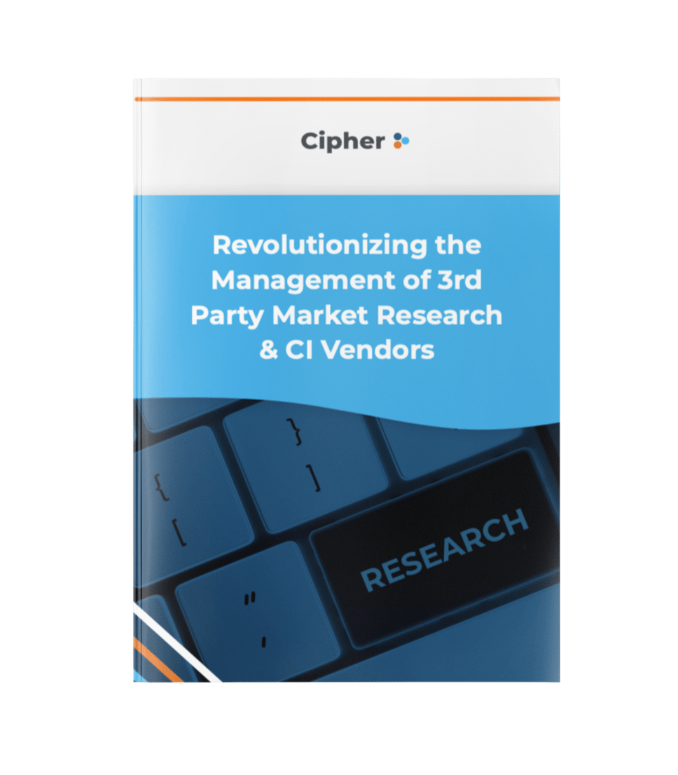 Revolutionizing the Management of 3rd Party Market Research & CI Vendors